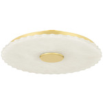 Highland Falls Ceiling Light - Aged Brass / Alabaster