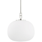 Ingels Pendant - Polished Nickel / Opal