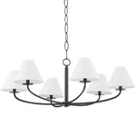 Stacey Chandelier - Old Bronze / White