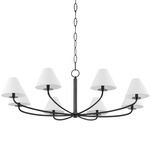 Stacey Chandelier - Old Bronze / White