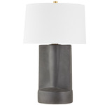 Wilson Table Lamp - Dark Gray / White
