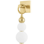 Perrin Wall Sconce - Aged Brass / Opal