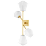 Tring Wall Sconce - Aged Brass / Opal