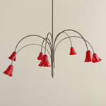 Flora Chandelier - Pewter / Poppy