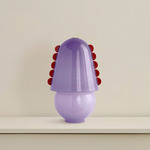 Calla Table Lamp - Patina Brass / Lilac with Poppy Embelleshments