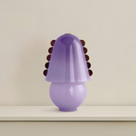 Calla Table Lamp - Blackened Brass / Lilac with Amber Embelleshments
