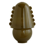 Calla Table Lamp - Blackened Brass / Pistachio with Pistachio Embellishments