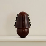 Calla Table Lamp - Blackened Brass / Tobacco with Pistachio Embellishments