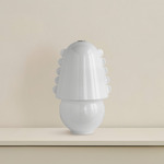 Calla Table Lamp - Pewter / Opaline with Opaline Embellishments