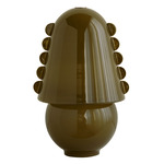 Calla Table Lamp - Pewter / Pistachio with Pistachio Embellishments