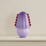 Calla Table Lamp - Pewter / Lilac with Poppy Embelleshments
