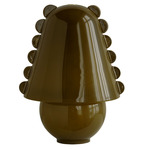 Calla Table Lamp - Brass / Pistachio with Pistachio Embellishments