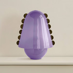 Calla Table Lamp - Brass / Lilac with Pistachio Embelleshments