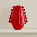 Calla Table Lamp - Brass / Poppy with Poppy Embellishments