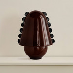 Calla Table Lamp - Patina Brass / Tobacco with Ink Embellishments