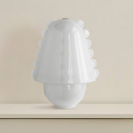 Calla Table Lamp - Blackened Brass / Opaline with Opaline Embellishments