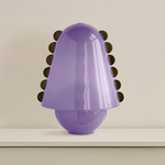 Calla Table Lamp - Pewter / Lilac with Pistachio Embelleshments