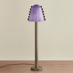 Calla Floor Lamp - Pewter / Lilac with Pistachio Embelleshments