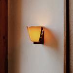 Calla Wall Sconce - Blackened Brass / Tobacco with Ink Embellishments