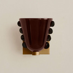 Calla Wall Sconce - Brass / Tobacco with Ink Embellishments