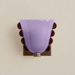 Calla Wall Sconce - Patina Brass / Lilac with Amber Embelleshments