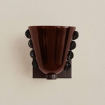 Calla Wall Sconce - Blackened Brass / Tobacco with Ink Embellishments