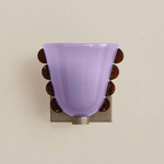 Calla Wall Sconce - Pewter / Lilac with Amber Embelleshments