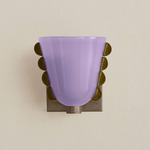 Calla Wall Sconce - Pewter / Lilac with Pistachio Embelleshments