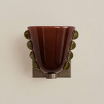 Calla Wall Sconce - Pewter / Tobacco with Pistachio Embellishments