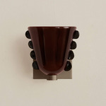 Calla Wall Sconce - Pewter / Tobacco with Ink Embellishments
