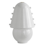 Gemma Table Lamp - Brass / Opaline with Opaline Embellishments