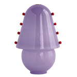 Gemma Table Lamp - Brass / Lilac with Poppy Embelleshments