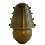 Gemma Table Lamp - Patina Brass / Pistachio with Pistachio Embellishments