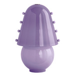 Gemma Table Lamp - Pewter / Lilac with Lilac Embelleshments