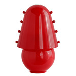 Gemma Table Lamp - Pewter / Poppy with Poppy Embellishments