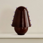 Gemma Table Lamp - Pewter / Tobacco with Lilac Embellishments