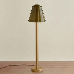 Gemma Floor Lamp - Brass / Pistachio with Pistachio Embellishments