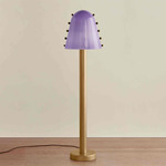 Gemma Floor Lamp - Brass / Lilac with Pistachio Embelleshments
