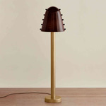 Gemma Floor Lamp - Brass / Tobacco with Ink Embellishments