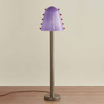 Gemma Floor Lamp - Pewter / Lilac with Poppy Embelleshments