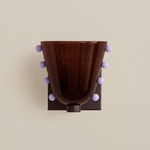 Gemma Wall Sconce - Blackened Brass / Tobacco with Lilac Embellishments