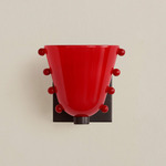 Gemma Wall Sconce - Blackened Brass / Poppy with Poppy Embellishments