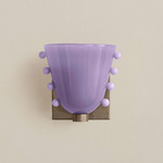 Gemma Wall Sconce - Pewter / Lilac with Lilac Embelleshments