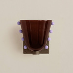 Gemma Wall Sconce - Pewter / Tobacco with Lilac Embellishments