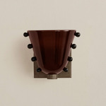 Gemma Wall Sconce - Pewter / Tobacco with Ink Embellishments