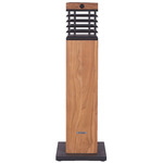 Tekura Outdoor Solar Path Light - Teak / Slate Grey