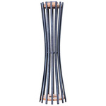 Corsetta Outdoor Solar Floor Lamp - Teak / Slate Grey