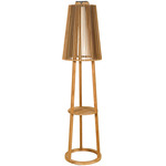 Palma Outdoor Solar Floor Lamp - Teak