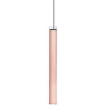 Estela Pendant - Matte Black / Pale Rose