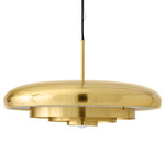 Resonant Pendant - Polished Brass / Polished Brass